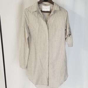 Buru Pinstriped Tshirt Dress